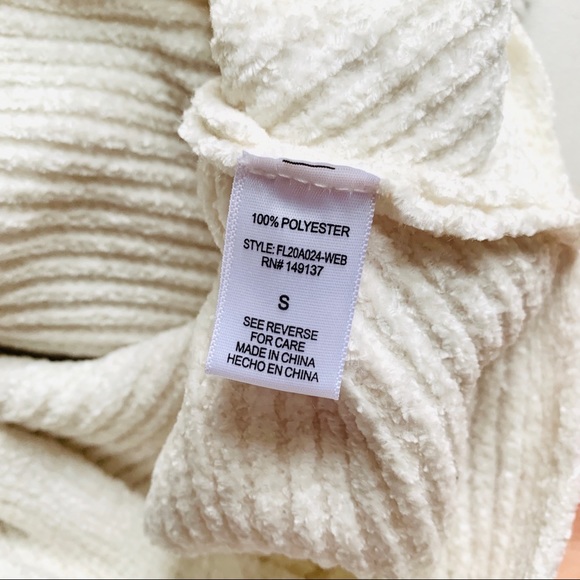 LAST 1-L❤️WHITE SCOOP NECK DOLMAN SLEEVE SWEATER - Picture 6 of 6